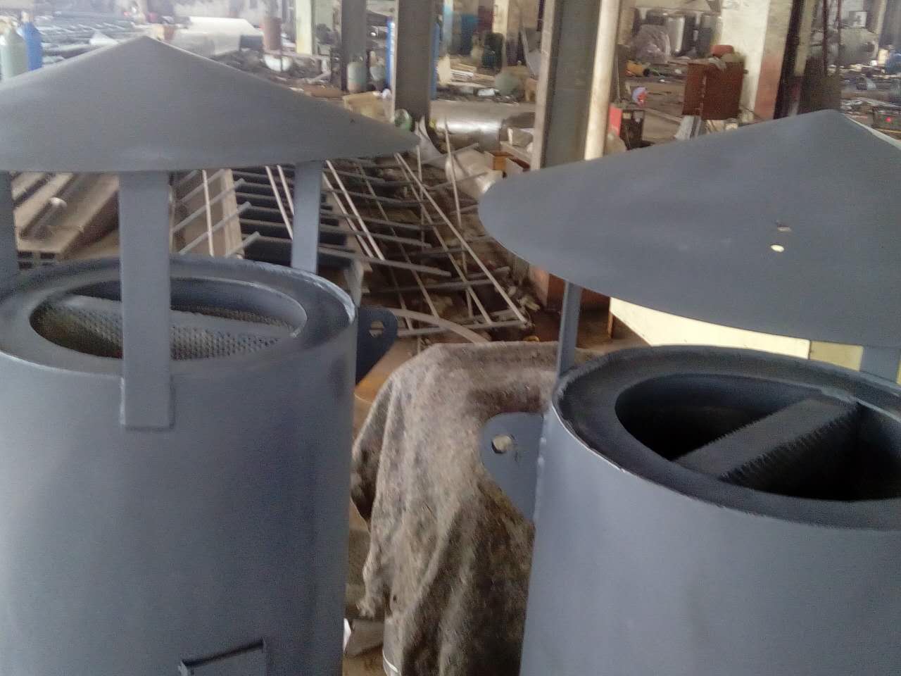 锅炉蒸汽排汽消声器现场设备4