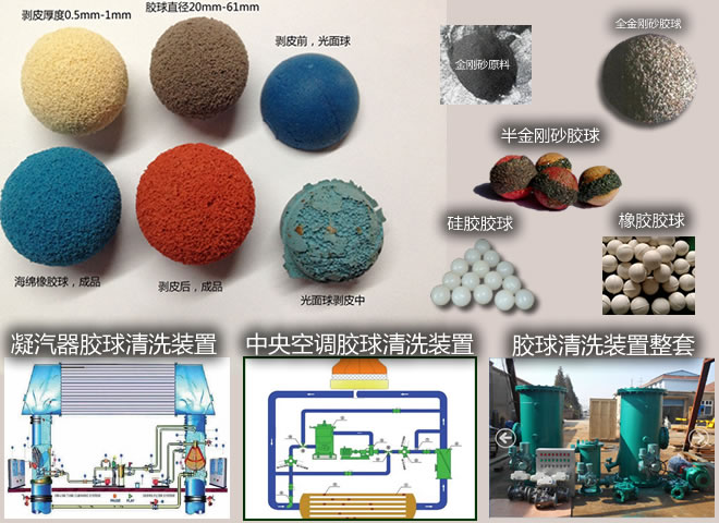 海绵胶球-剥皮胶球-金刚砂胶球